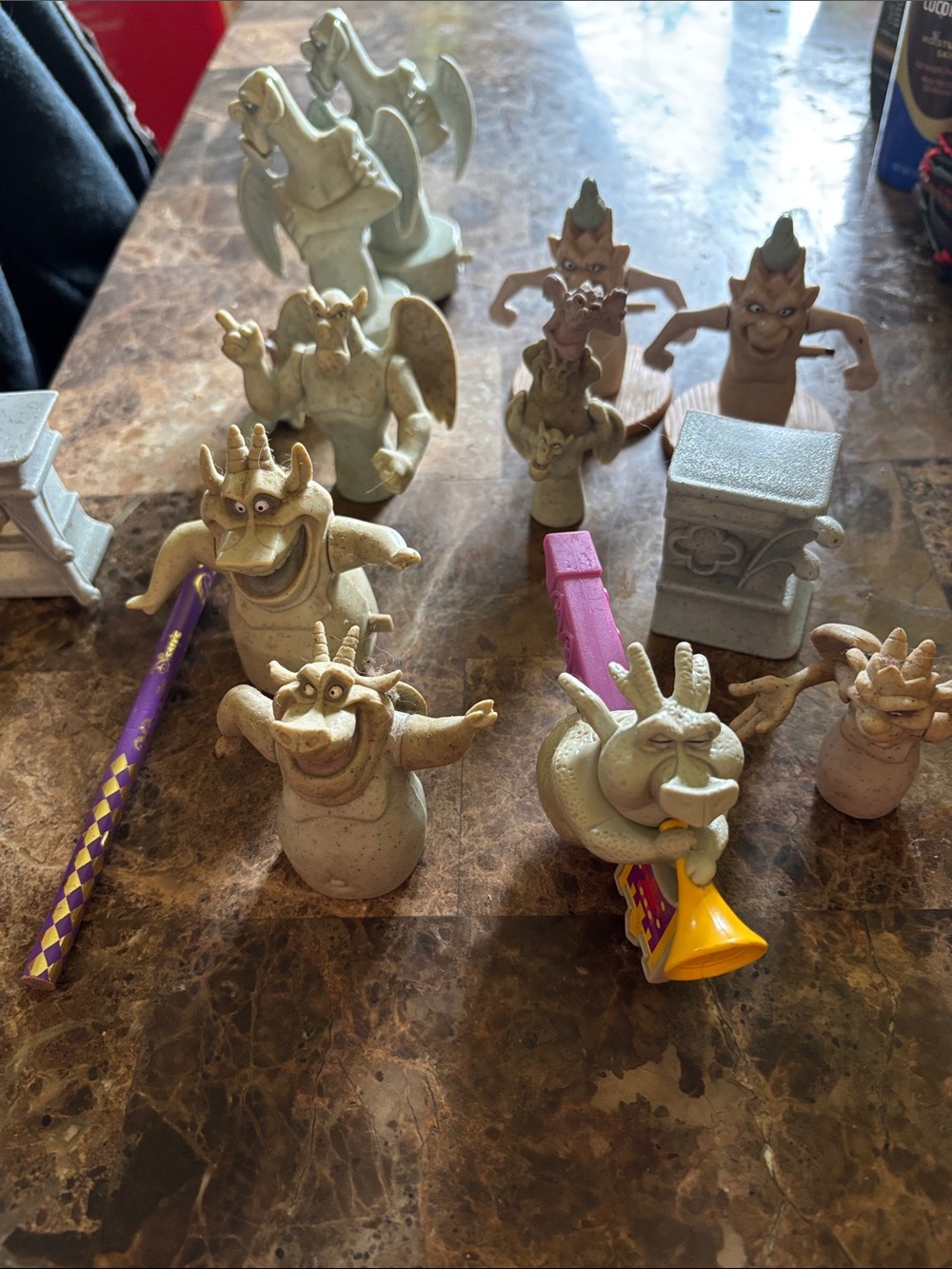 13pc Gargoyle Toy Figures - 
Collectibles from Burger King happy meals